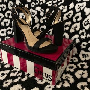 Circus by Sam Edelman Annette Black Sparkle Heels